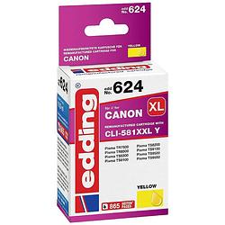 Foto van Edding cartridge vervangt canon cli-581xxly compatibel geel edd-624 18-624