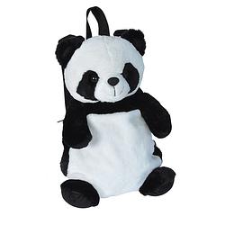 Foto van Wild republic rugzak panda junior 2,7 liter pluche zwart/wit