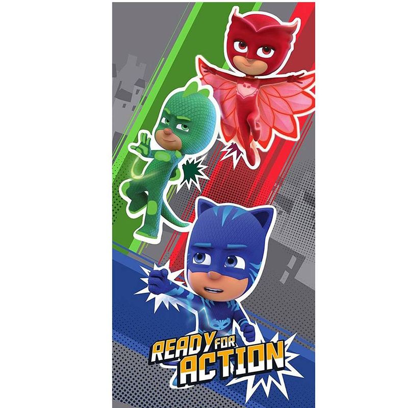 Foto van Pj masks ready for action - strandlaken - 70 x 140 cm - blauw