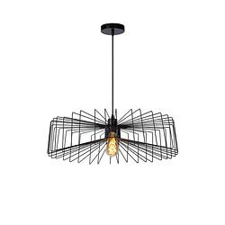 Foto van Lucide jur hanglamp e27/40w ø57cm zwart