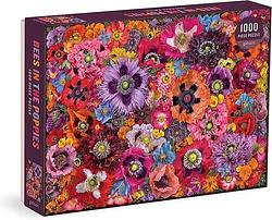 Foto van Bees in the poppies 1000 piece puzzle - puzzel;puzzel (9780735375550)