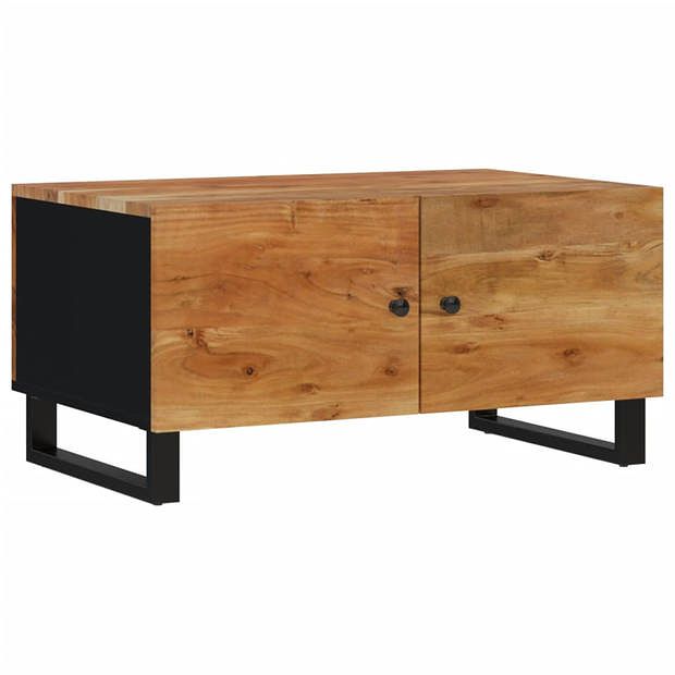 Foto van Vidaxl salontafel 80x50x40 cm massief acaciahout en bewerkt hout