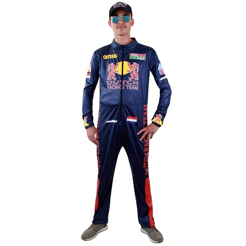 Foto van Race verkleed overall voor heren 54 (xl) - carnavalskostuums