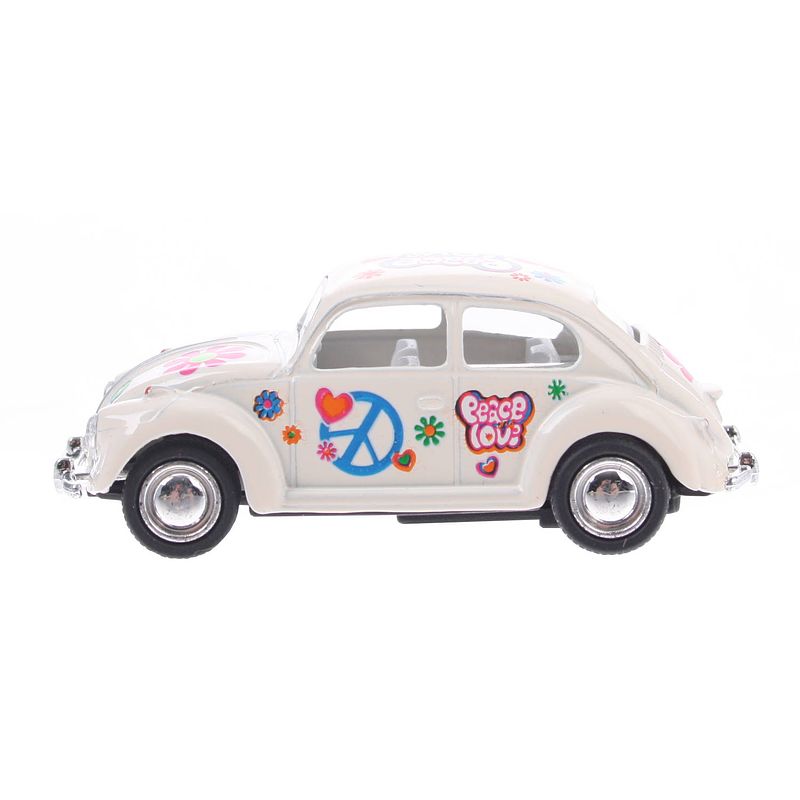 Foto van Goki volkswagen classical beetle (1967) bloemen wit 6,5 cm