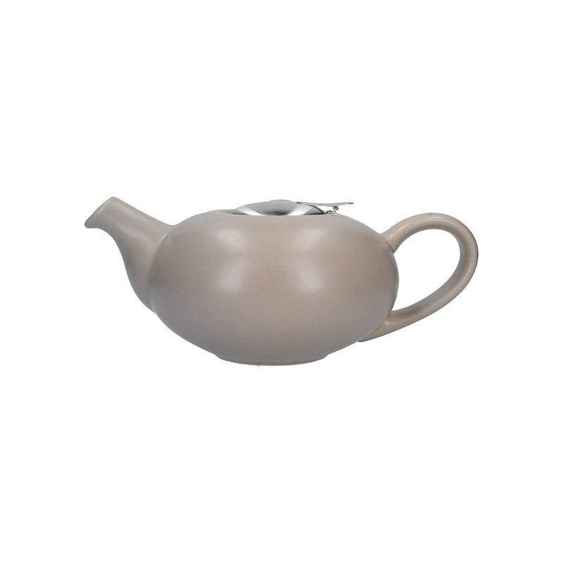 Foto van London pottery - theepot, met zeef, keramiek, mat taupe, 0.9 l - london pottery pebble