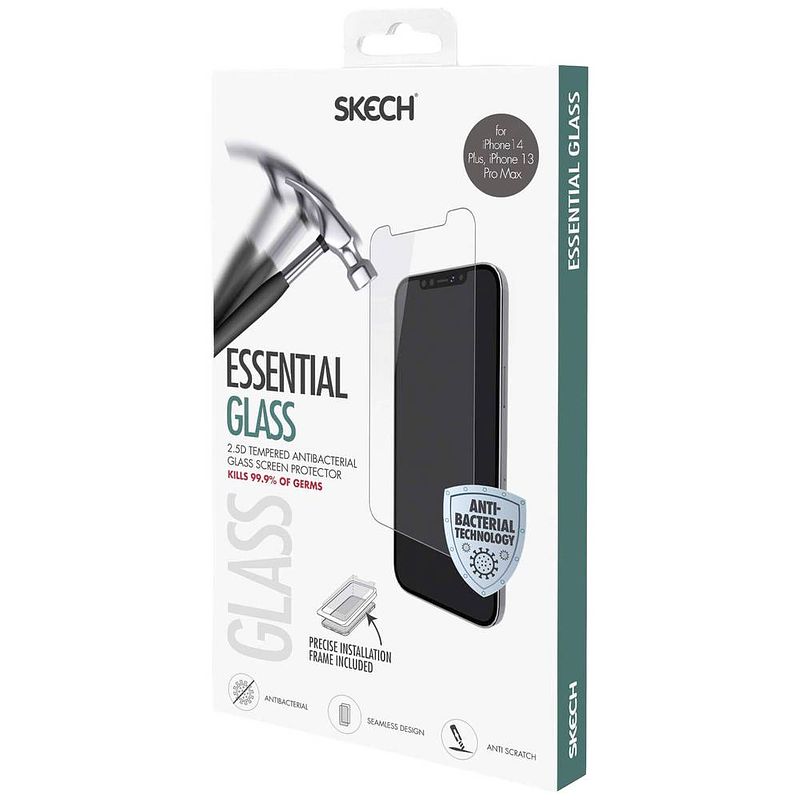 Foto van Skech essential screenprotector (glas) geschikt voor: iphone 14 plus, iphone 13 pro max 1 stuk(s)