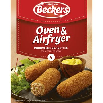 Foto van Beckers oven & airfryer rundvlees kroketten 4 x 80g bij jumbo