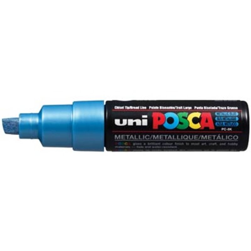 Foto van Uni-ball paint marker op waterbasis posca pc-8k blauw metaal