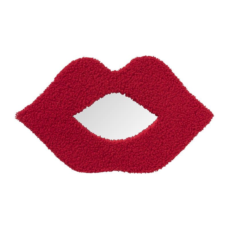 Foto van Spiegel lips - rood - 35x20 cm