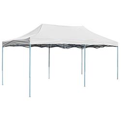 Foto van Vidaxl partytent inklapbaar 3x6 m staal wit