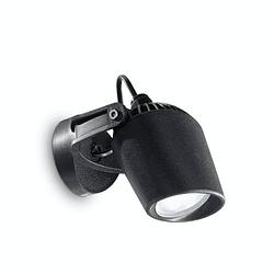 Foto van Ideal lux - minitommy - wandlamp - hars - gu10 - zwart