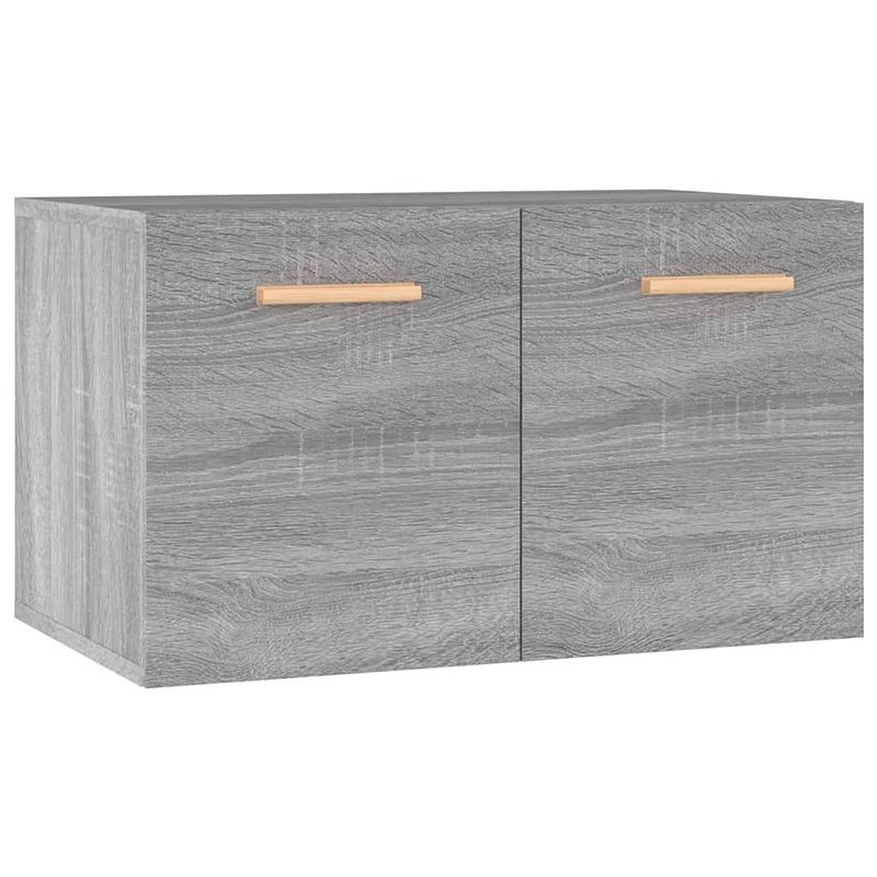 Foto van The living store wandkast - - kasten - 60x36.5x35 cm - grijs sonoma eiken