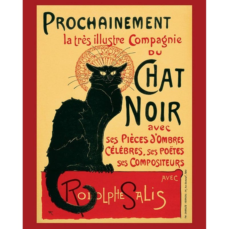 Foto van Pyramid chat noir poster 40x50cm