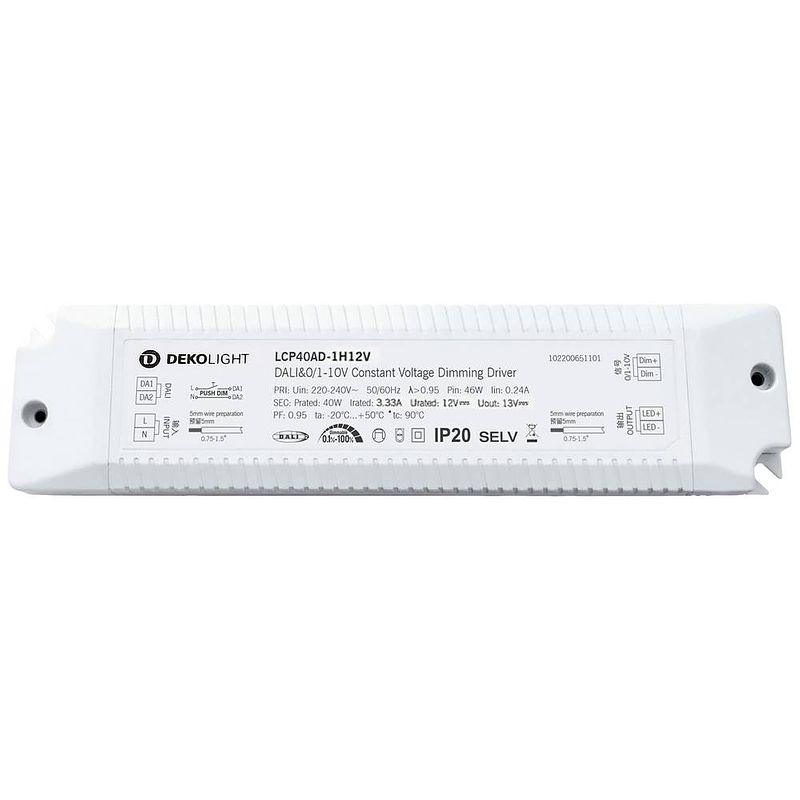 Foto van Deko light basic, dim, cv, lcp led-transformator constante spanning 0 ma - 3.40 a 12 v/dc