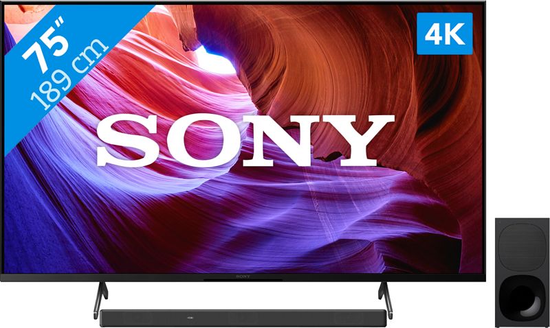 Foto van Sony bravia kd-75x85kp (2022) + soundbar