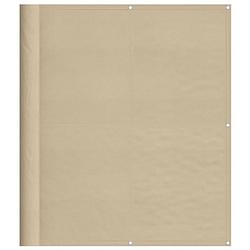 Foto van Vidaxl balkonscherm 120x1000 cm 100% oxford polyester beige