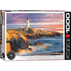 Foto van Eurographics puzzel peggy'ss cove lighthouse, nova scotia - 1000 stukjes
