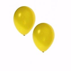 Foto van 10 stuks metallic gele ballonnen 36 cm - ballonnen