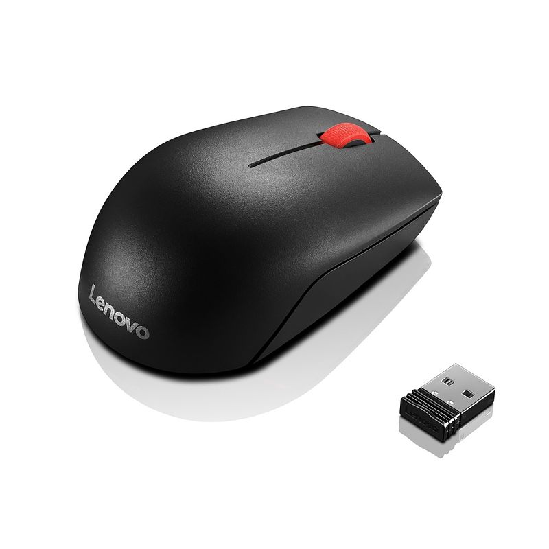 Foto van Lenovo essential wireless compact mouse muis