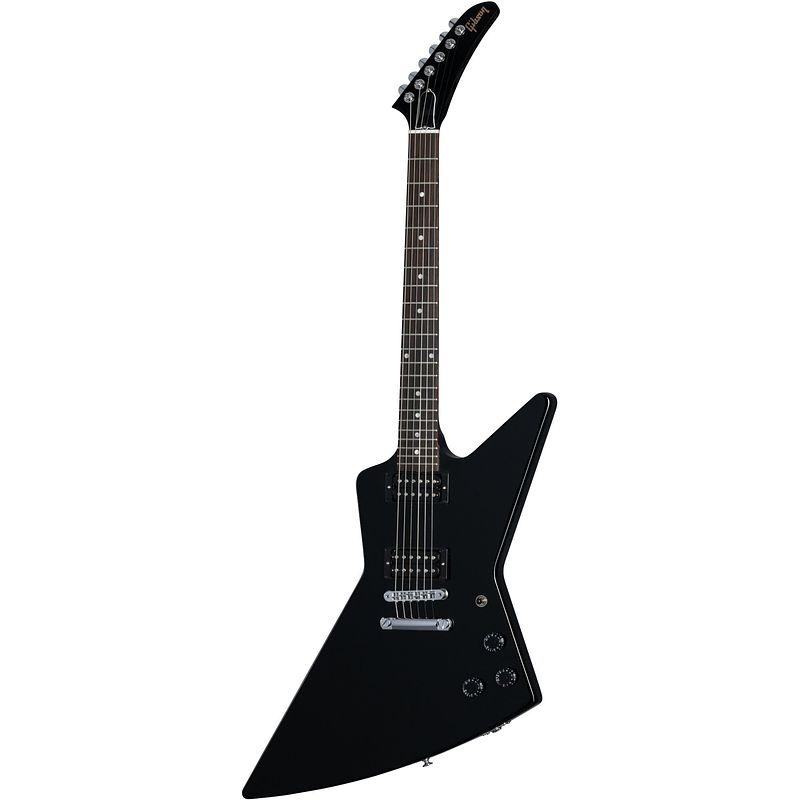 Foto van Gibson original collection 80s explorer ebony elektrische gitaar met koffer