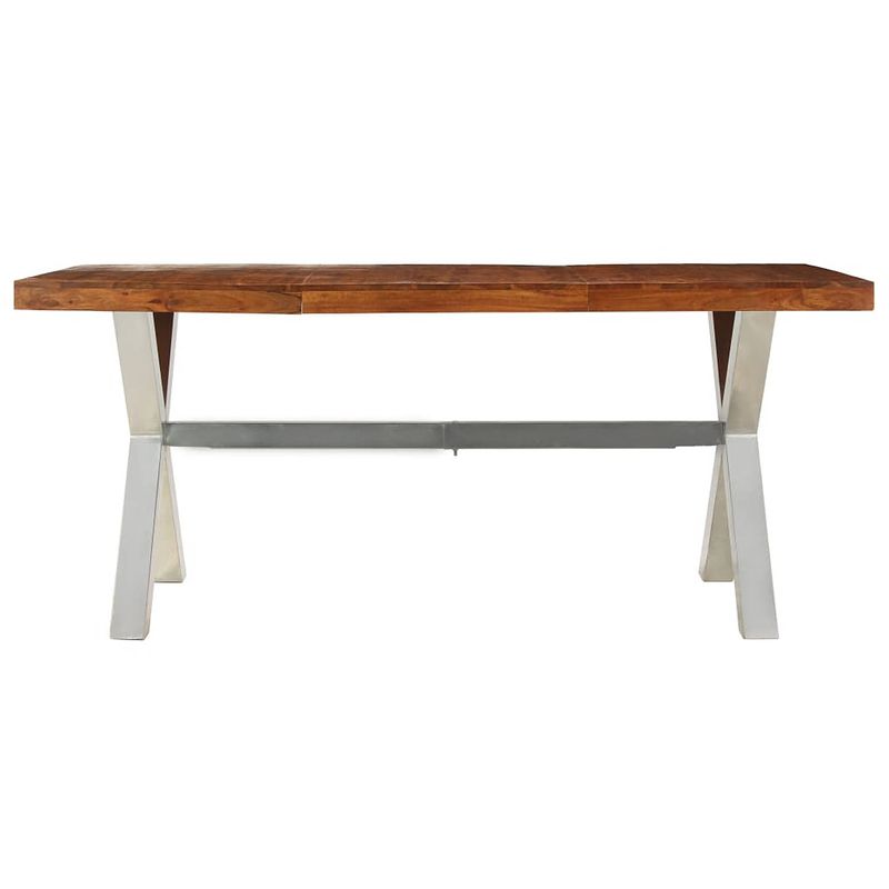 Foto van The living store eettafel acacia bruin - 180x90x76 cm