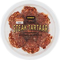 Foto van Jumbo steak tartaar bite pepper 90g