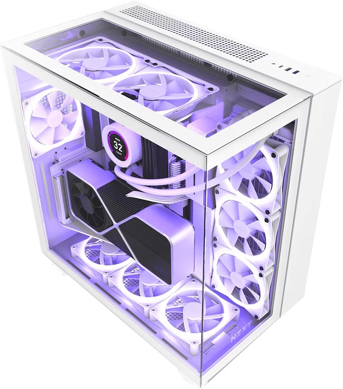 Foto van Nzxt h9 elite - white