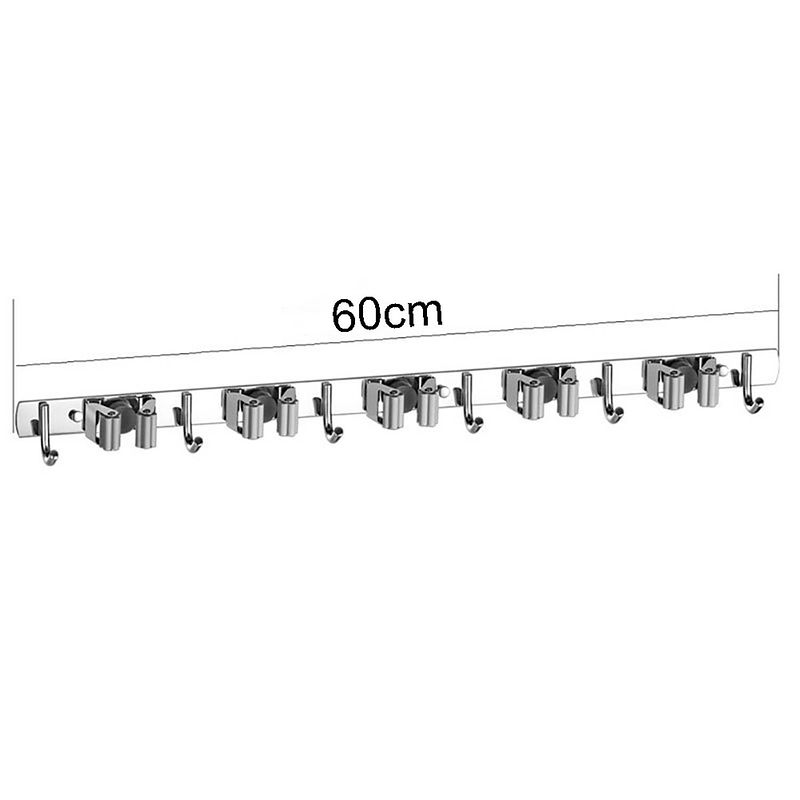 Foto van Ophangsysteem tuingereedschap - bezem ophangsysteem - 5 houders en 6 haken - coldine