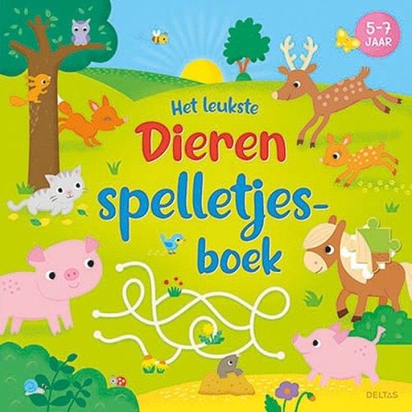 Foto van Het leukste dieren spelletjesboek (5-7 jaar)