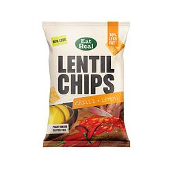 Foto van Eat real lentil chips chilli & lemon