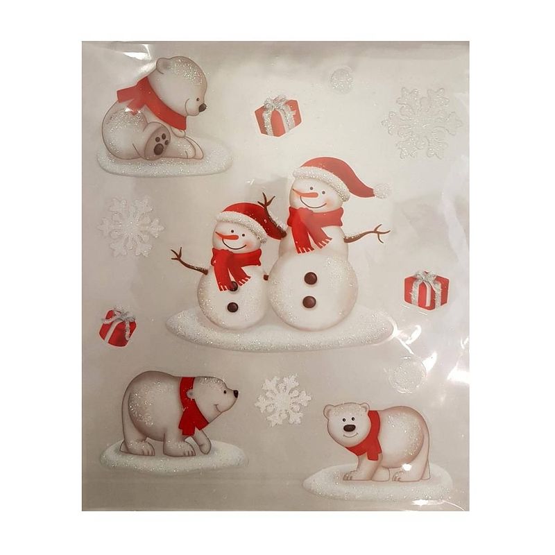 Foto van Peha stickervel kerst 28,5 x 34,5 cm wit/rood