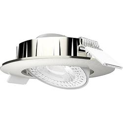 Foto van Megatron mt76762 slimo led-inbouwlamp led led vast ingebouwd 6 w nikkel