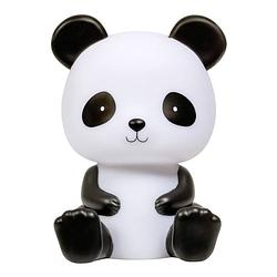 Foto van A little lovely company nachtlamp panda junior 19 cm pvc zwart/wit