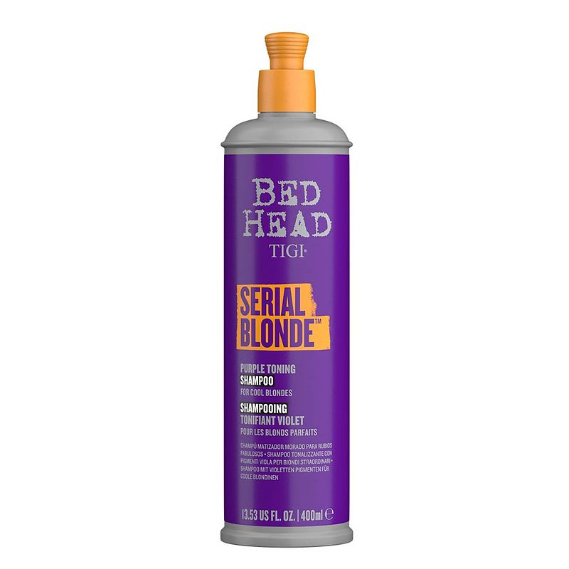 Foto van Bed head serial blonde shampoo voor koel blond 400ml