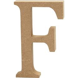 Foto van Creotime houten letter f 8 cm