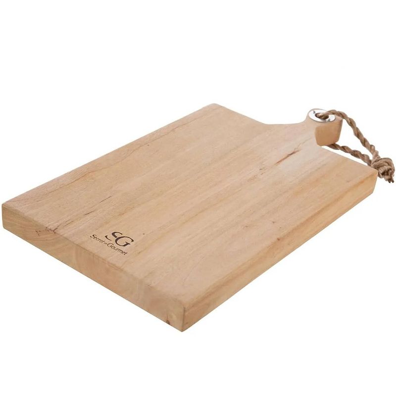 Foto van Snijplank met handvat 48 x 26 cm van mango hout - snijplanken