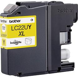 Foto van Brother inktcartridge, 1.200 pagina'ss, oem lc-22uy, geel 5 stuks