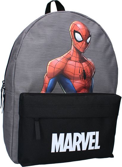 Foto van Marvel rugzak mighty powerful spider man junior donkergrijs/zwart