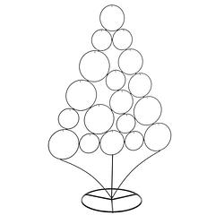 Foto van House of seasons - decoration xmas tree zwart l62xw30xh95cm kerst