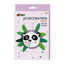 Foto van Avenir knutselset 3d panda junior karton wit/zwart 5-delig