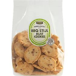 Foto van Jumbo borrelzoutjes bbq stijl rijstcookies 150g