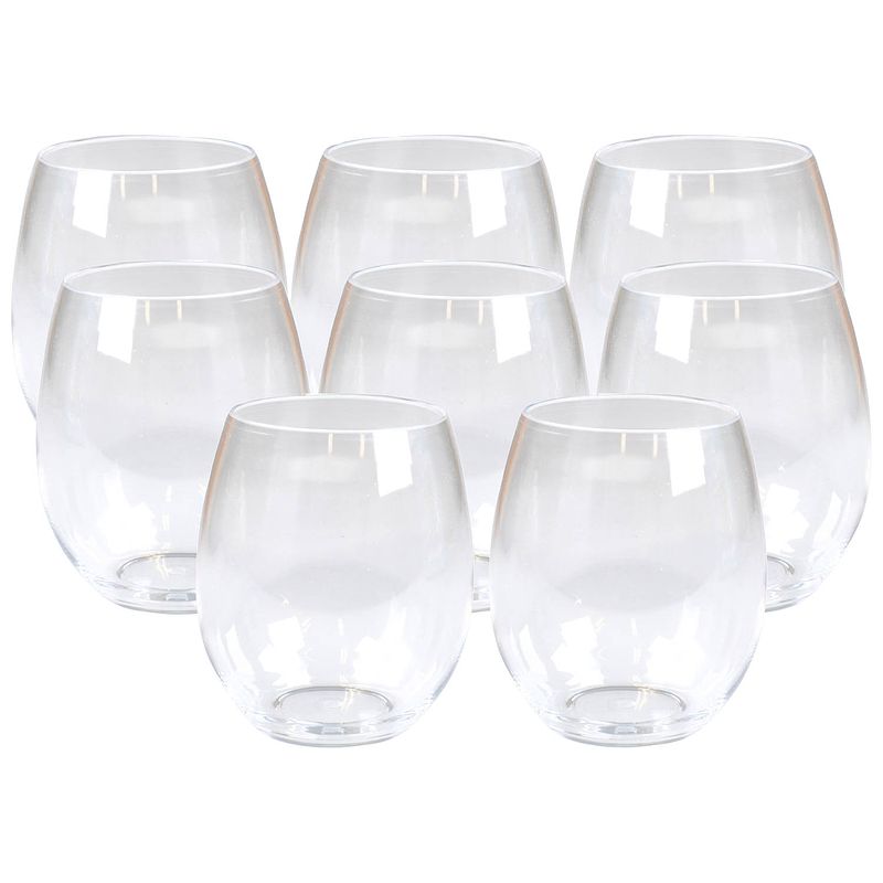 Foto van Depa drinkglas - 12x - transparant - onbreekbaar kunststof - 390 ml - drinkglazen