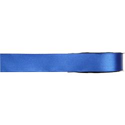 Foto van 1x hobby/decoratie blauwe satijnen sierlinten 1 cm/10 mm x 25 meter - cadeaulinten