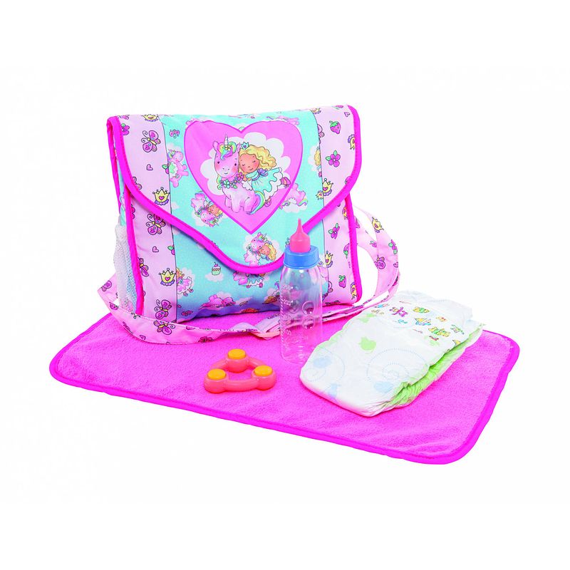 Foto van Heless luiertas met accessoires 24 x 24 cm polyester roze