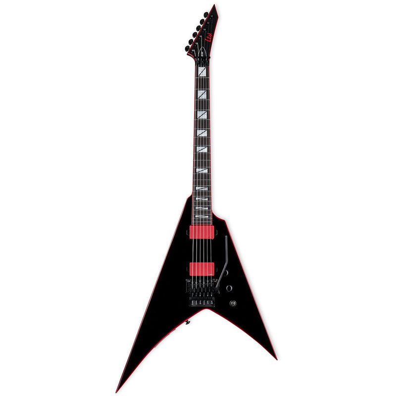 Foto van Esp ltd gh-sv black gary holt signature elektrische gitaar met koffer