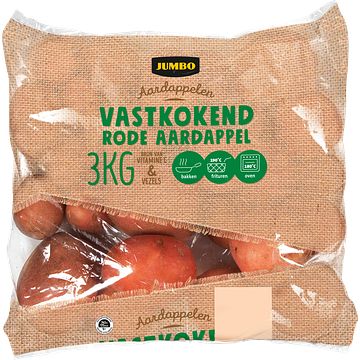 Foto van 1+1 gratis | jumbo vastkokende rode aardappel 3kg aanbieding bij jumbo