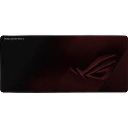 Foto van Asus rog scabbard ii gaming muismat stofdicht, spatwaterdicht zwart/rood (b x h x d) 400 x 3 x 900 mm