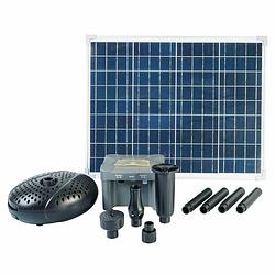 Foto van Solarmax 2500 accu incl. solarpaneel, fonteinpomp en oplaadaccu