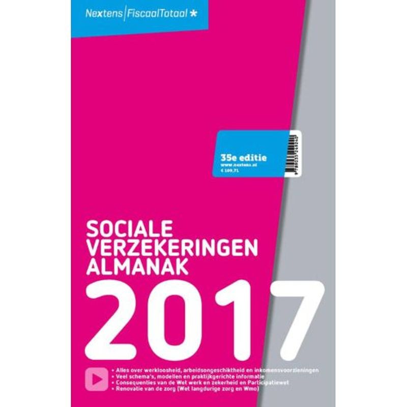 Foto van Nextens sociale verzekeringen almanak / 2017