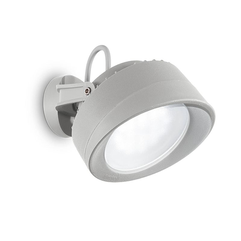 Foto van Moderne grijze wandlamp - ideal lux tommy - gx53 fitting - 10w - sfeervolle binnenverlichting